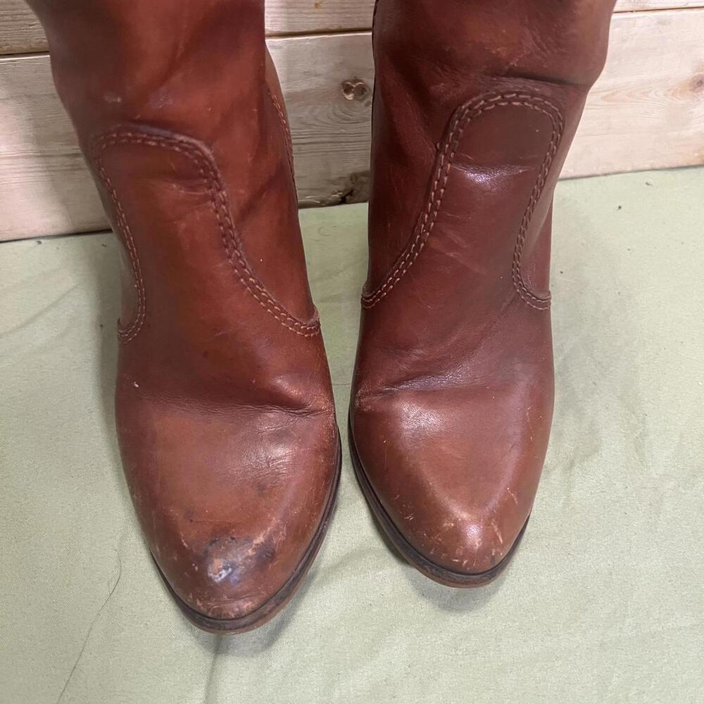 Vintage 1970s Brazil Boho Chic Western Cowboy Boots Womens size 7.5 - Picture 3 of 8